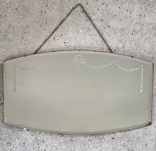 Load image into Gallery viewer, Vintage Etched Glass Mirror