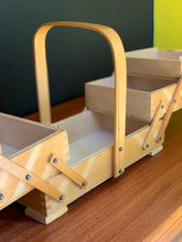 Load image into Gallery viewer, Vintage Wooden Sewing Caddy