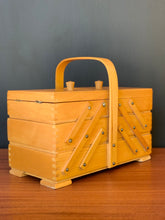 Load image into Gallery viewer, Vintage Wooden Sewing Caddy
