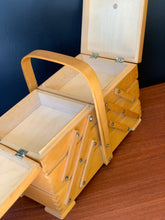 Load image into Gallery viewer, Vintage Wooden Sewing Caddy