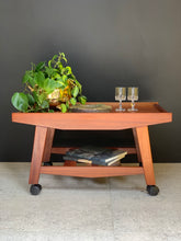 Load image into Gallery viewer, Mid-Century Trolley / Side Table with Wheels