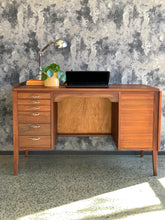 Load image into Gallery viewer, Mid-Century Mahogany Desk