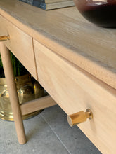 Load image into Gallery viewer, Oak Console/Entrance Table