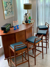 Load image into Gallery viewer, Mid-Century Bar & 5 Bar Chairs