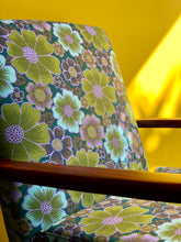 Load image into Gallery viewer, Pair of Mid-Century Armchairs In Vintage Fabric