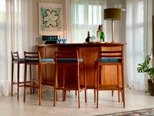 Load image into Gallery viewer, Mid-Century Bar & 5 Bar Chairs