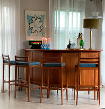 Load image into Gallery viewer, Mid-Century Bar & 5 Bar Chairs