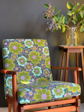 Load image into Gallery viewer, Pair of Mid-Century Armchairs In Vintage Fabric