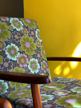 Load image into Gallery viewer, Pair of Mid-Century Armchairs In Vintage Fabric