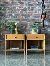 Load image into Gallery viewer, Pair of cane pedestals