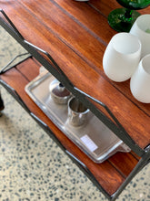 Load image into Gallery viewer, Painted steel and wood trolley