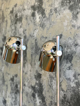 Load image into Gallery viewer, Pair of Chromed Table Lamps