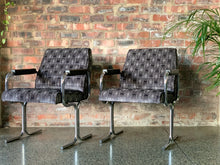 Load image into Gallery viewer, Pair Of Modernist Chrome Armchairs