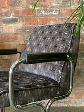 Load image into Gallery viewer, Pair Of Modernist Chrome Armchairs
