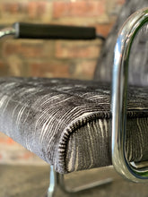 Load image into Gallery viewer, Pair Of Modernist Chrome Armchairs