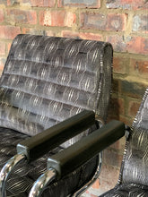 Load image into Gallery viewer, Pair Of Modernist Chrome Armchairs