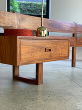 Load image into Gallery viewer, Mid-Century Headboard With Pedestals (Queen Size)