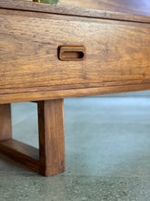 Load image into Gallery viewer, Mid-Century Headboard With Pedestals (Queen Size)