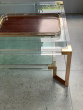Load image into Gallery viewer, Lucite & Brass Coffee Table