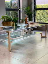 Load image into Gallery viewer, Lucite & Brass Coffee Table
