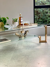 Load image into Gallery viewer, Lucite & Brass Coffee Table