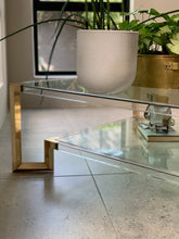 Load image into Gallery viewer, Lucite & Brass Coffee Table