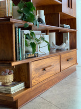 Load image into Gallery viewer, Mid-Century Wall Unit / Room Divider in Solid Kiaat