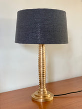 Load image into Gallery viewer, Vintage Solid Brass Table Lamp & New Shade