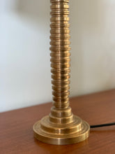 Load image into Gallery viewer, Vintage Solid Brass Table Lamp & New Shade