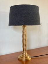 Load image into Gallery viewer, Vintage Solid Brass Table Lamp & New Shade