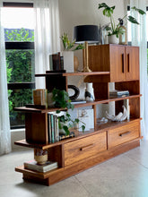 Load image into Gallery viewer, Mid-Century Wall Unit / Room Divider in Solid Kiaat