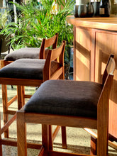 Load image into Gallery viewer, Kiaat bar counter including three bar chairs