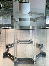 Load image into Gallery viewer, Mid-Century Lucite & Chrome Dining Set