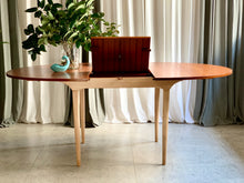 Load image into Gallery viewer, Mid-Century Oval, Extendable Dining Table