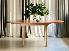 Load image into Gallery viewer, Mid-Century Oval, Extendable Dining Table