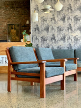 Load image into Gallery viewer, Pair of solid wood occasional chairs