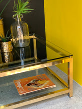 Load image into Gallery viewer, Brass And Glass Coffee Table