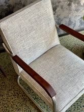 Load image into Gallery viewer, Chrome Cantilever Armchair
