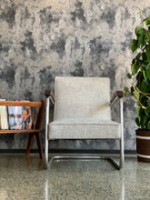 Load image into Gallery viewer, Chrome Cantilever Armchair