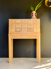 Load image into Gallery viewer, Vintage Library Drawers