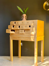 Load image into Gallery viewer, Vintage Library Drawers