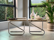 Load image into Gallery viewer, Vintage Travertine Side Tables