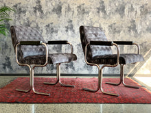 Load image into Gallery viewer, Pair Of Modernist Chrome Armchairs
