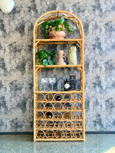 Load image into Gallery viewer, Vintage Arched Cane Wine Rack/Display