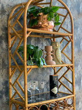 Load image into Gallery viewer, Vintage Arched Cane Wine Rack/Display