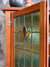 Load image into Gallery viewer, Vintage Cabinet With Lead Glass doors