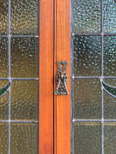 Load image into Gallery viewer, Vintage Cabinet With Lead Glass doors
