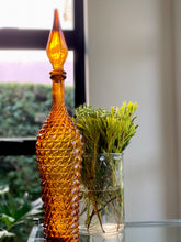 Load image into Gallery viewer, Vintage Amber Genie Bottle