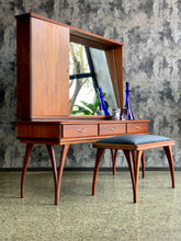 Load image into Gallery viewer, Mid-Century Dresser With Stool