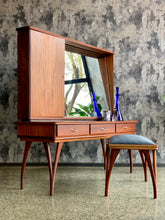 Load image into Gallery viewer, Mid-Century Dresser With Stool